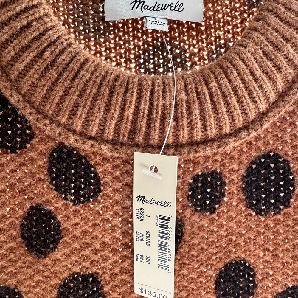 Madewell Polka Dot Sweater Dress - Picture 3 of 6